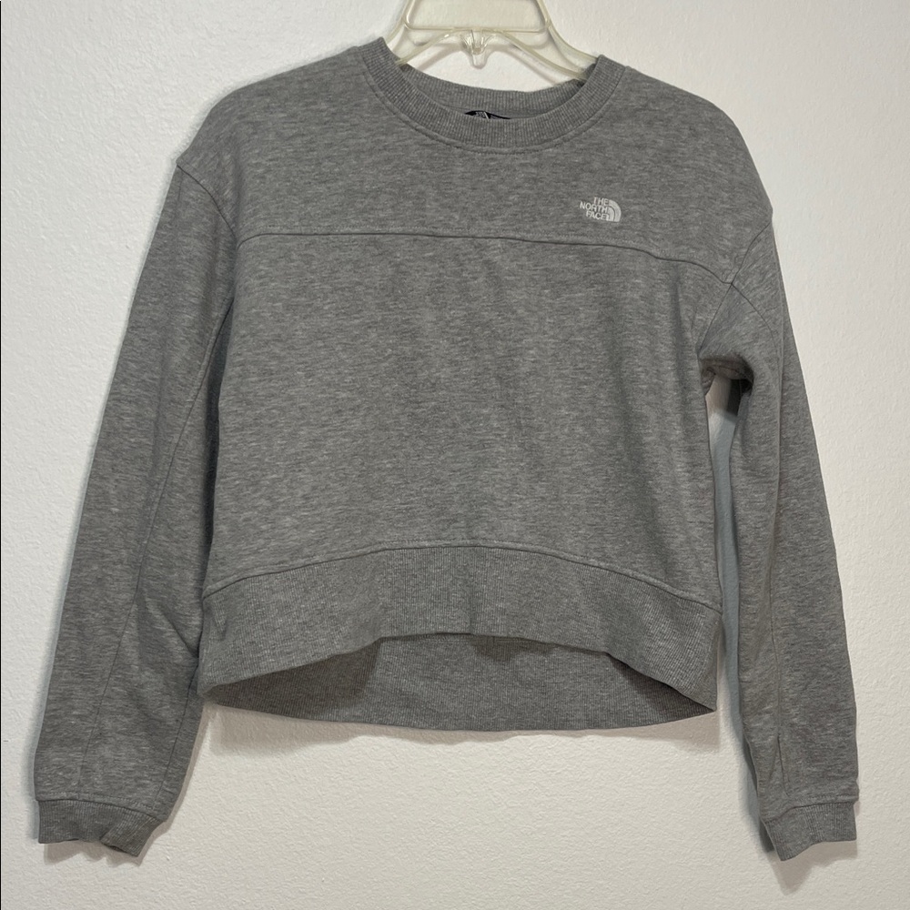 The North Face Heather Gray Crewneck Size XL (14/16) EUC